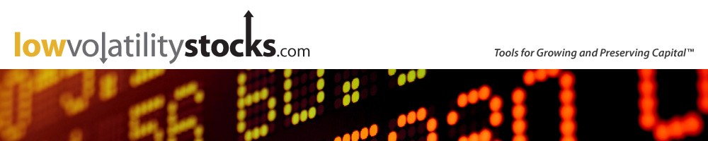 Low Volatility Stocks Investor Tools